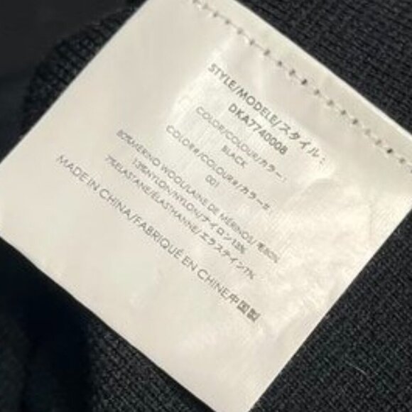 Michael Kors Collection Merino Wool Turtleneck Streamer Dress Black M NWOT - Picture 10 of 13